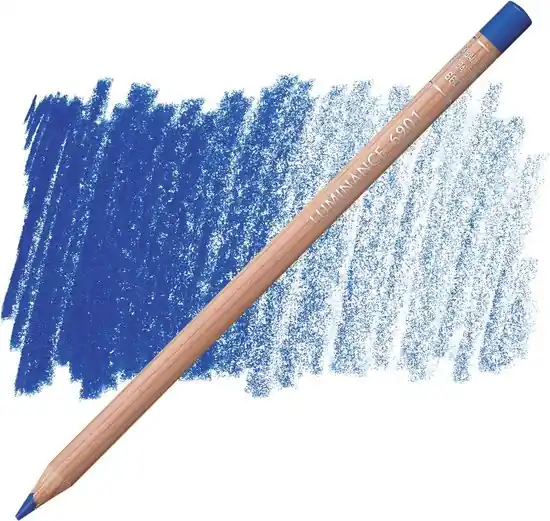 Caran d'ache luminance – 660 middle cobalt blue (hue) Tijdelijk Beschikbaar