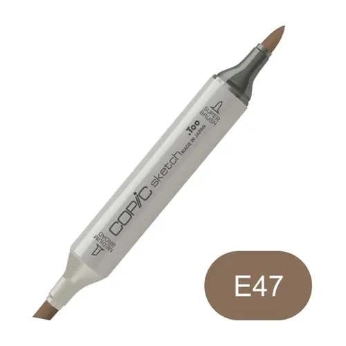 Copic sketch E47 dark brown Aanbieding