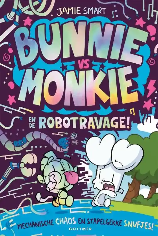 Bunnie vs Monkie en de robotravage Gratis Retour
