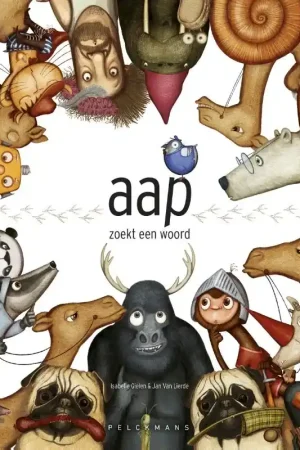 Aap zoekt een woord Op = Op