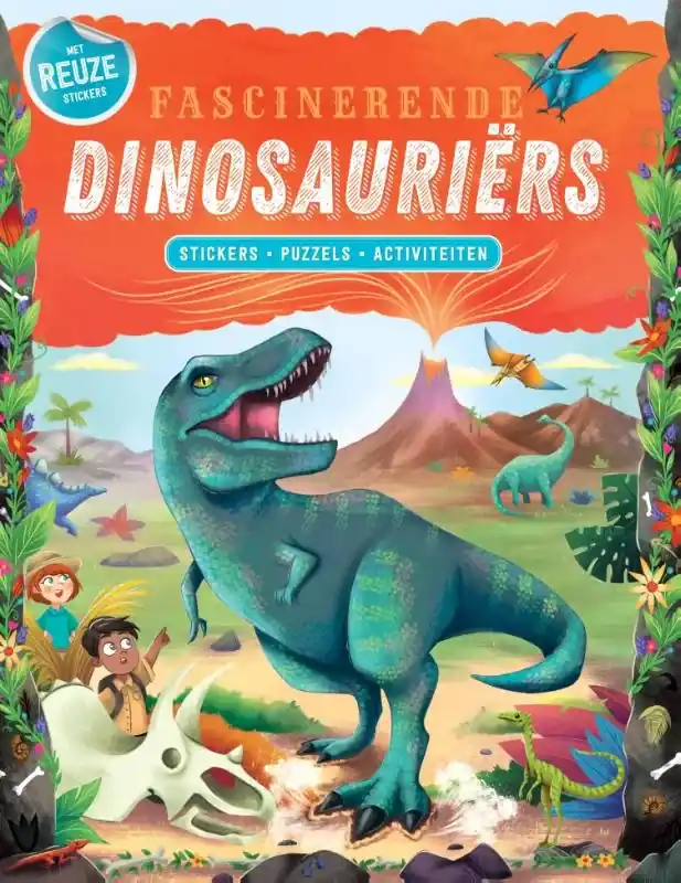 Merkproduct fascinerende Dinosauriërs – stickers, puzzels, activiteiten