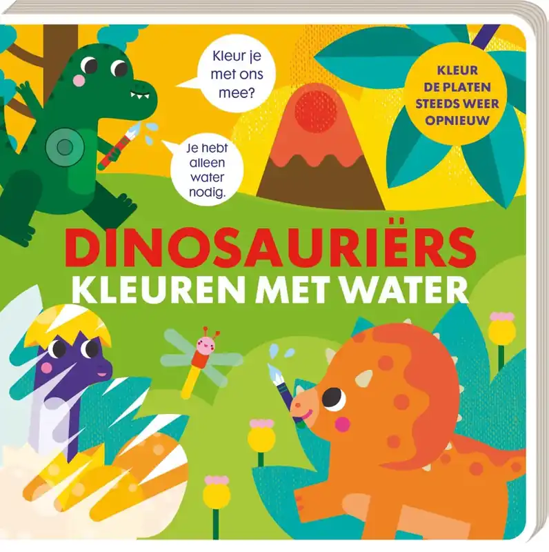 Betaalbaar Kleuren met water Dinosauriërs – Kleur de platen steeds weer opnieuw