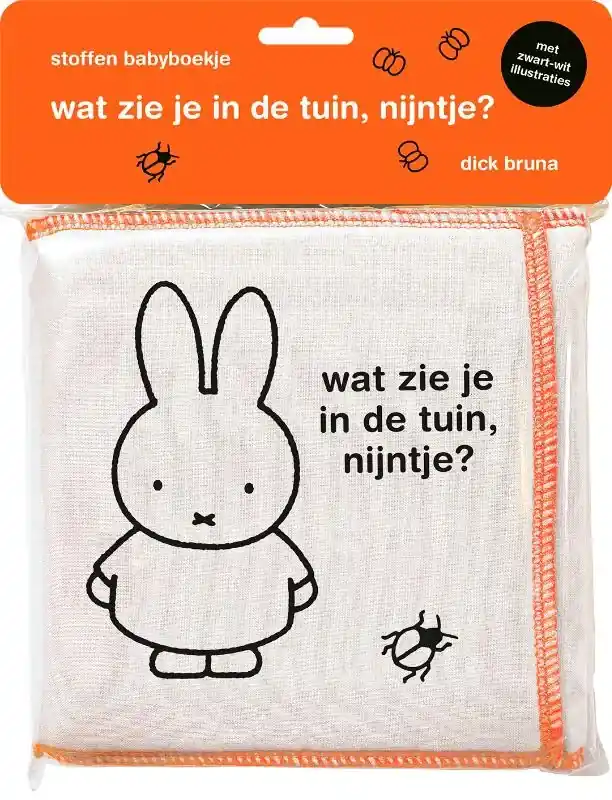 Snelle Levering stoffen babyboekje, wat zie je in de tuin, nijntje?