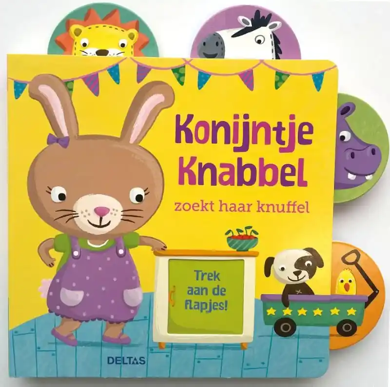 Gratis Retour Konijntje Knabbel zoekt haar knuffel