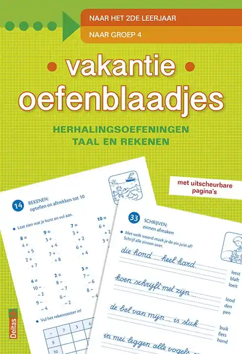 Vakantie oefenblaadjes “naar groep 4” – herhalingsoefeningen taal en rekenen Voordeelprijs