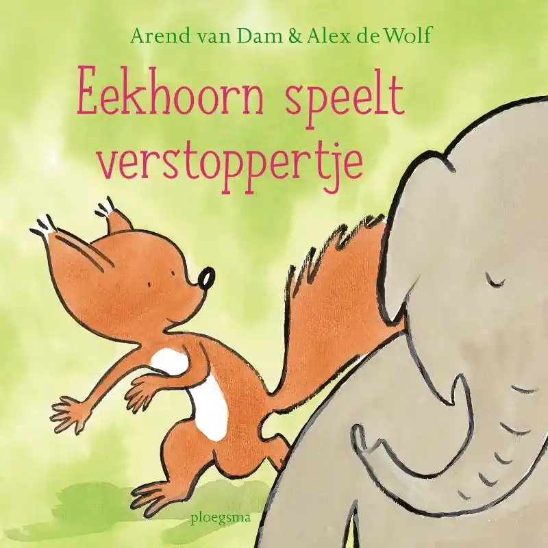 Lage Kosten Eekhoorn speelt verstoppertje