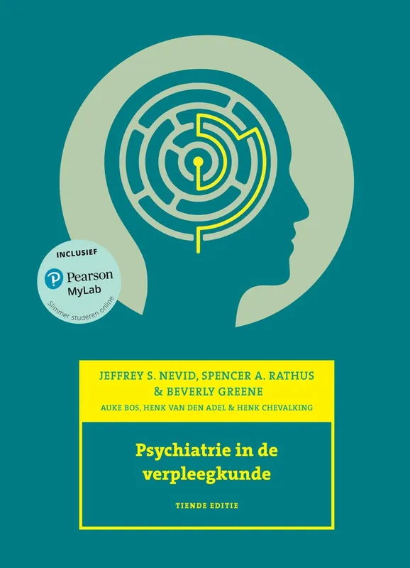 Betaalbaar Psychiatrie in de verpleegkunde, 10e editie met datzaljeleren.nl - Jeffrey S. Nevid; Spencer A. Ratrhus; Beverly Greene