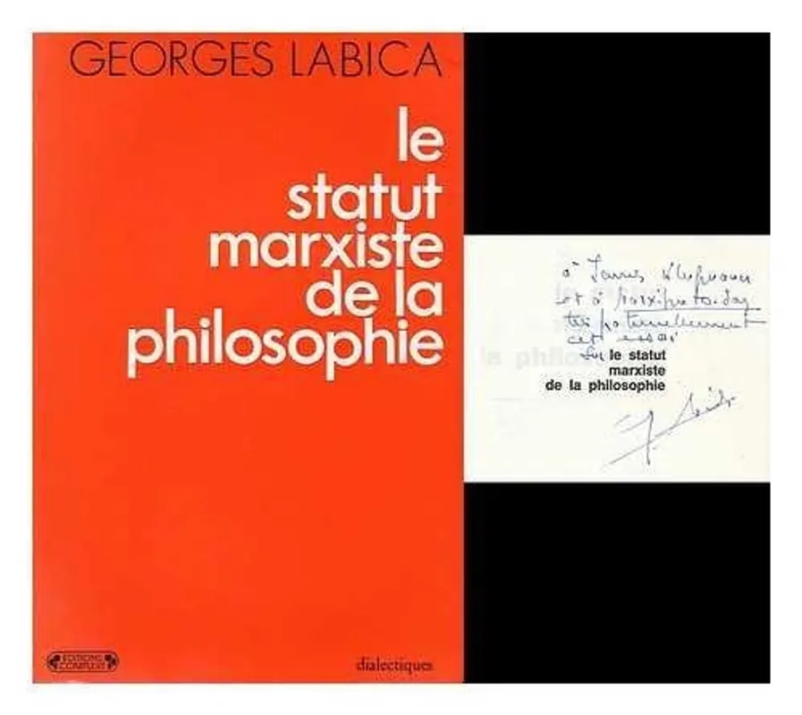 Direct Beschikbaar Le statut marxiste de la philosophie - Georges Labica