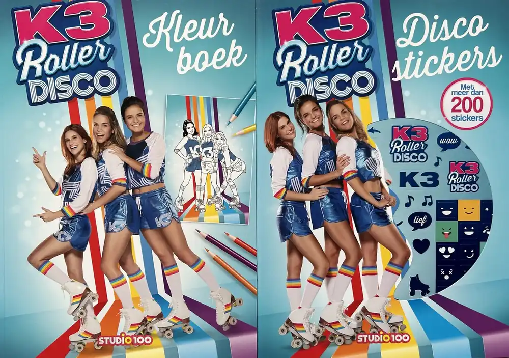 K3 : kleurboek - Roller Disco - Collectif Koop Online