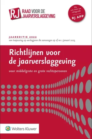 Beperkte Voorraad Richtlijnen voor de jaarverslaggeving, middelgrote en grote rechtspersonen 2022