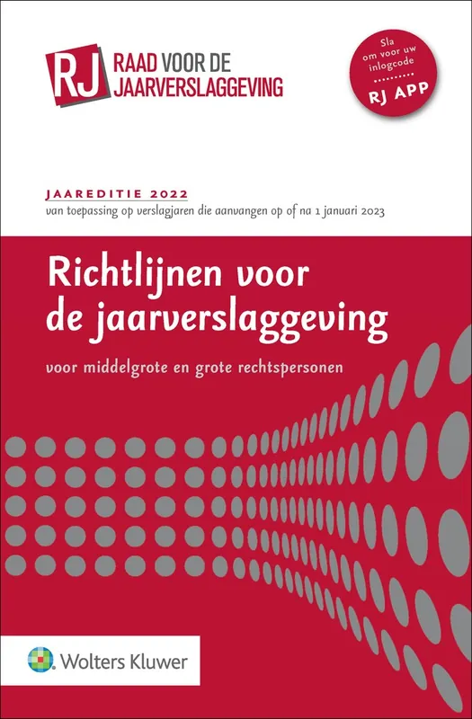 Beperkte Voorraad Richtlijnen voor de jaarverslaggeving, middelgrote en grote rechtspersonen 2022