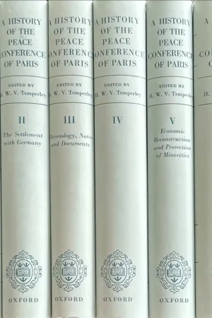 A History of the Peace Conference of Paris, Volume I-VI (6-volume set) - Temperley, H.W.V. (ed.) Nu Kopen