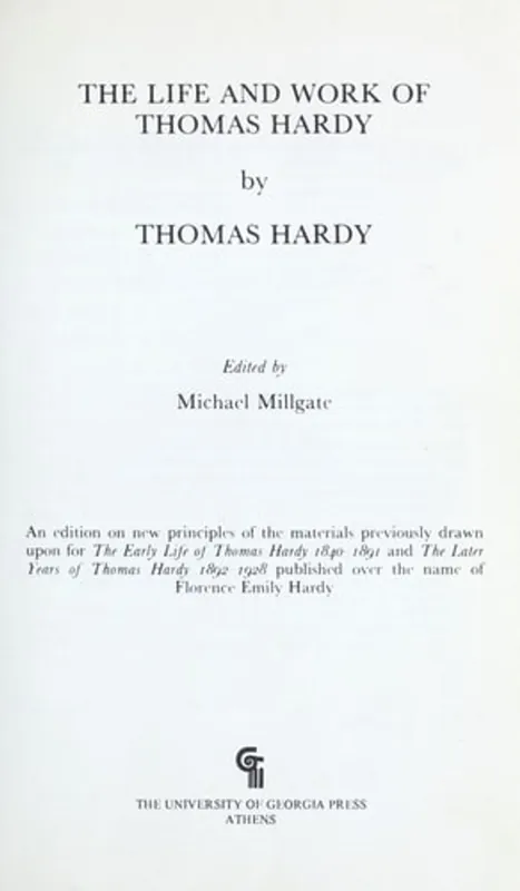 The life and work of Thomas Hardy - Thomas Hardy Uitverkoop