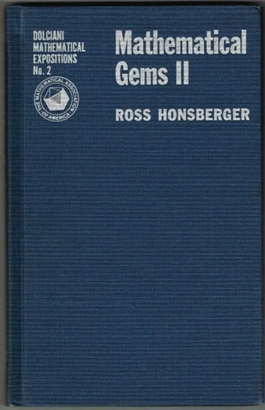 Mathematical Gems II (Dolciani Mathematical Expositions, No. 2) - Ross Honsberger Tijdelijk Beschikbaar