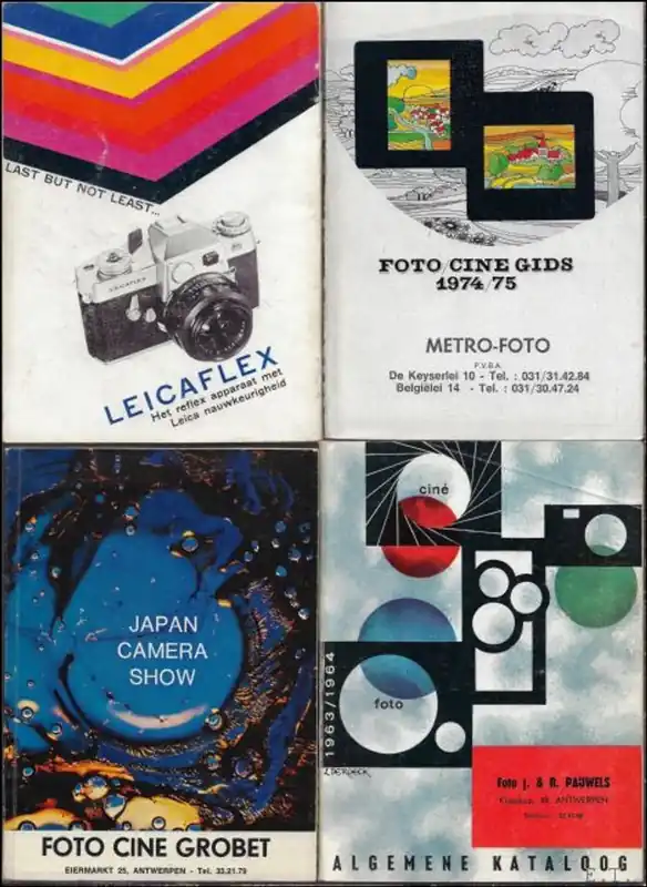 Lage Prijs Foto/Cine Gids 1961/62, 63/64, 65/66, 68/69, 69/70, 71/72, 74/75 + Japan Camera Show - Collectief