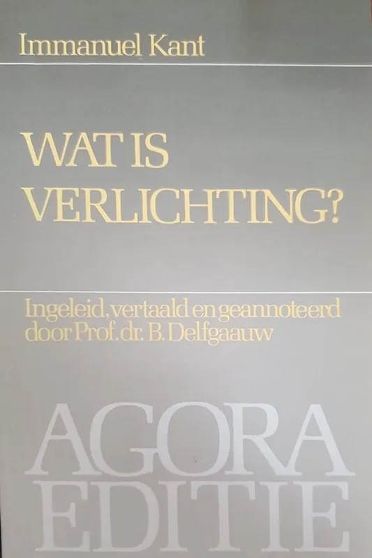 Wat is Verlichting? - Immanuel Kant Koopje