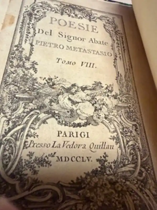 Poesie Del Signor Abate Pietro Metastasio Tomo VIII - Pietro Metastasio Shop Nu