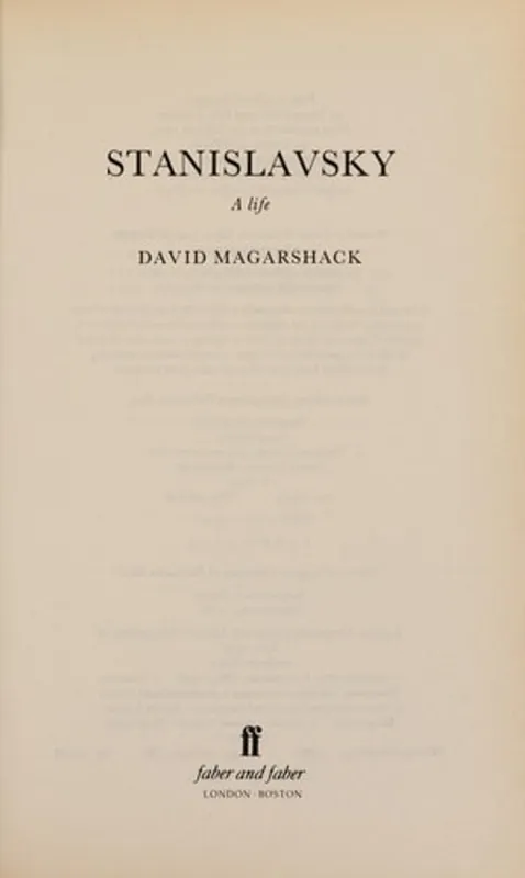 Stanislavsky - David Magarshack Alleen Vandaag