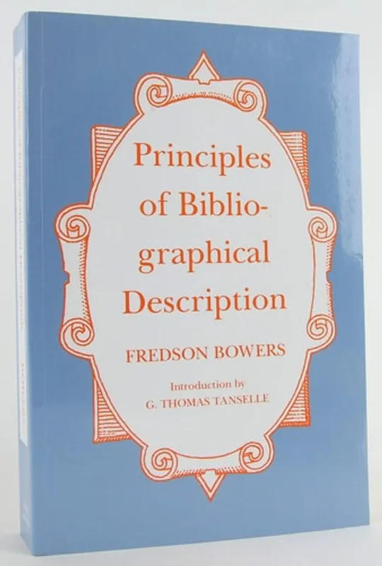 Principles of Bibliographical Description (St. Paul's Bibliographies ; 15) - Fredson Bowers Hete Deal