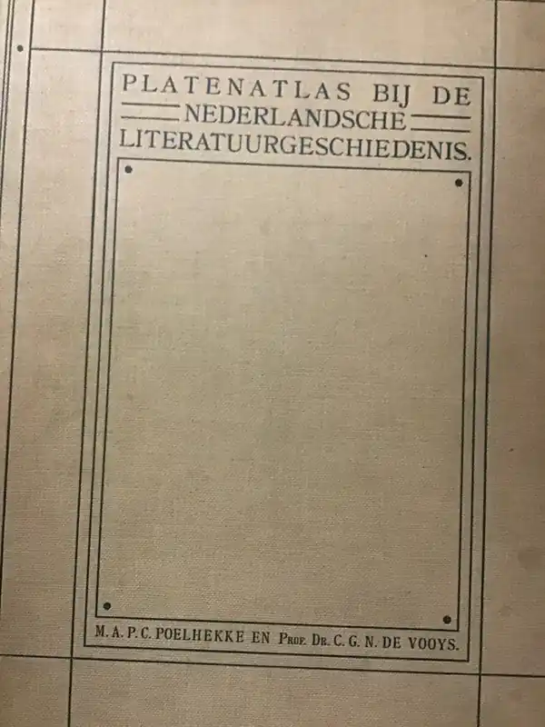 Koopje platenatlas bij de nederlandse literatuurgeschiedenis - M.A.P.C. poelhekke en Dr. C.G.N. De Vooys