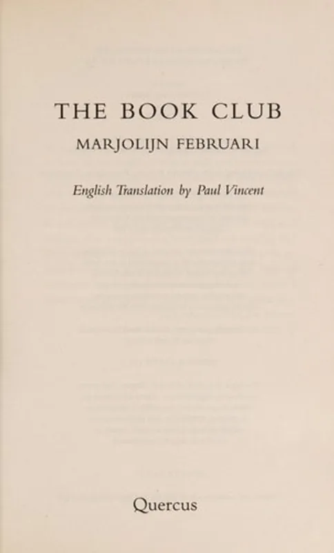 The Book Club - Marjolijn Februari Dagaanbieding