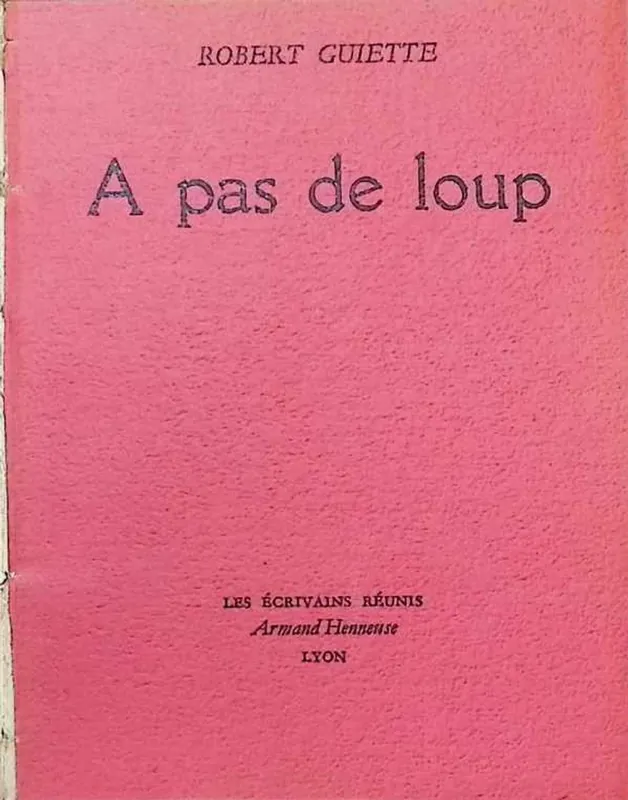 Voordeelprijs A pas de loup - Robert Guiette