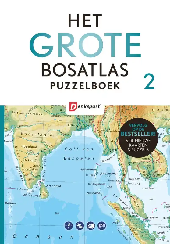 Het Grote Bosatlas Puzzelboek II - Peter Vroege; Tjeerd Tichelaar Meest Verkocht