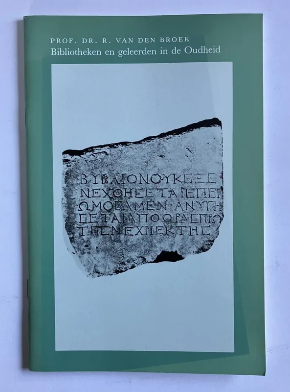 Bibliotheken en geleerden i.d. oudheid - Broek Lage Kosten