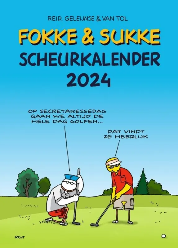 Seizoensaanbieding Scheurkalender 2024 - Fokke en Sukke - John Reid; Bastiaan Geleijnse; Jean-Marc van Tol