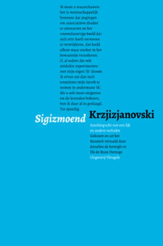 Seizoensaanbieding Autobiografie van een lijk en andere verhalen - Sigizmoend Krzjizjanovski