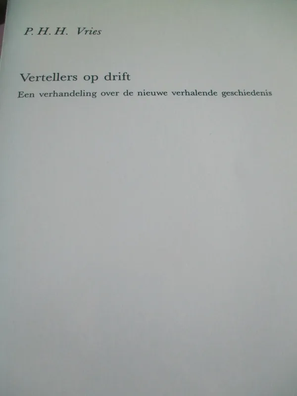 Gratis Retour Vertellers op drift - P.H.H. Vries