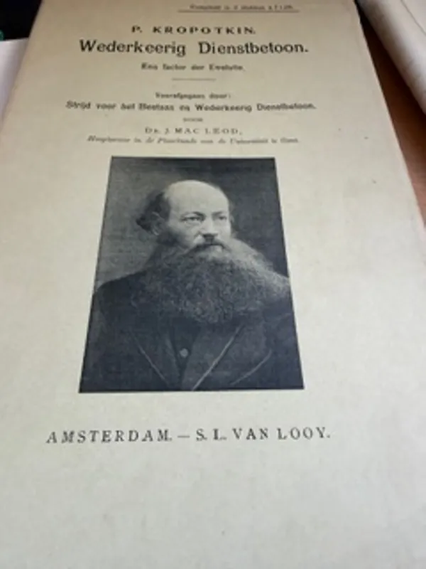 Wederkeerig Dienstbetoon - Een factor der evolutie ( compleet in 2 stukken) - P Kropotkin Snelle Levering