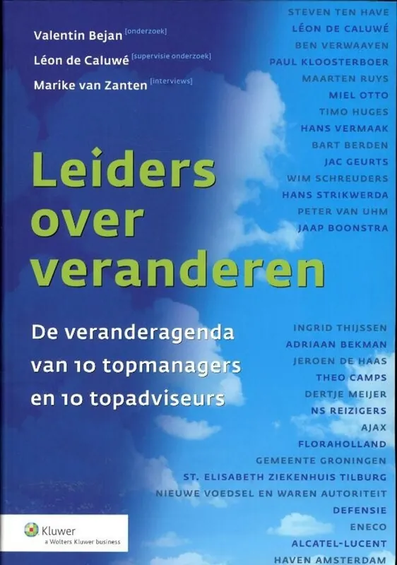 Leiders over veranderen - Léon de Caluwé; Marike van Zanten; Valentin Bejan Voordeelprijs