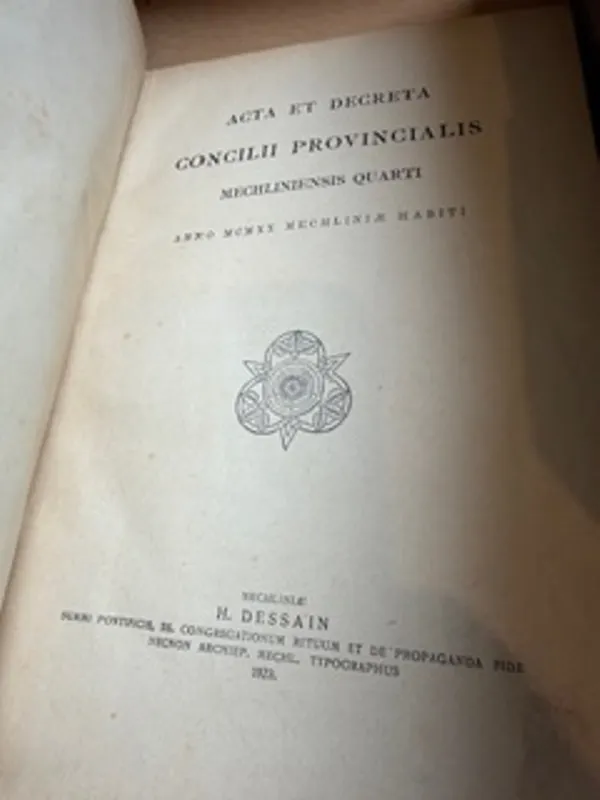 Gratis Retour Acta Et Decreta Concilii Provincialis Mechliniensis Quarti - Dv