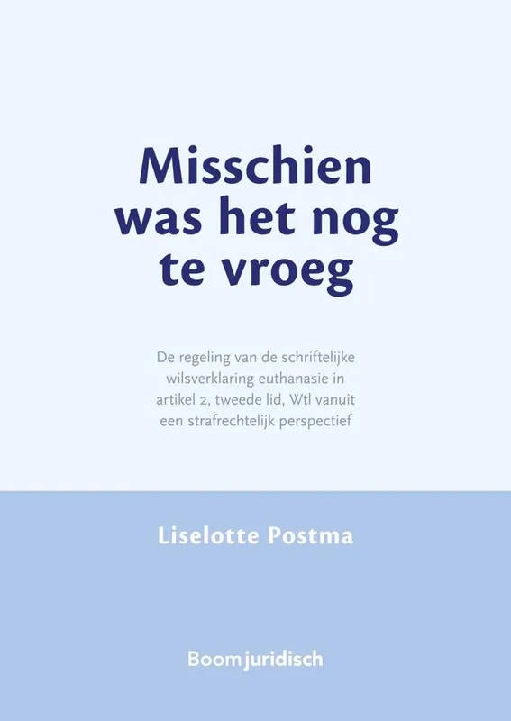 Seizoensaanbieding Misschien was het nog te vroeg / Druk 1