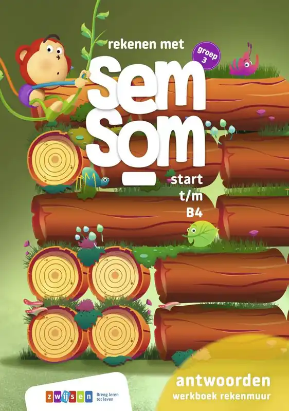 Rekenen met Semsom Groep 3 rekenmuur blok start t/m 4 antwoordenboek / Druk 1 Tijdelijk Beschikbaar