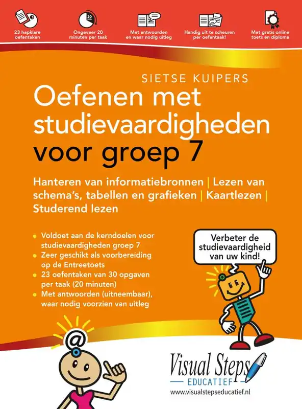 Oefenen met studievaardigheden voor groep 7 / Druk 1 Hoge Kwaliteit