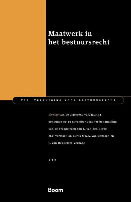 Nieuw Maatwerk in het bestuursrecht / Druk 1