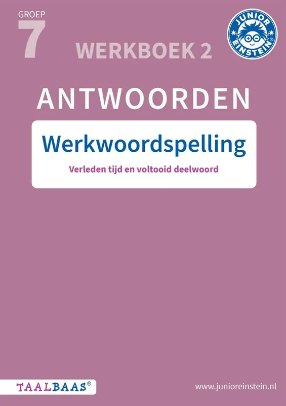 Werkwoordspelling groep 7 antwoordenboek 2 / Druk 1 Tijdelijk Beschikbaar