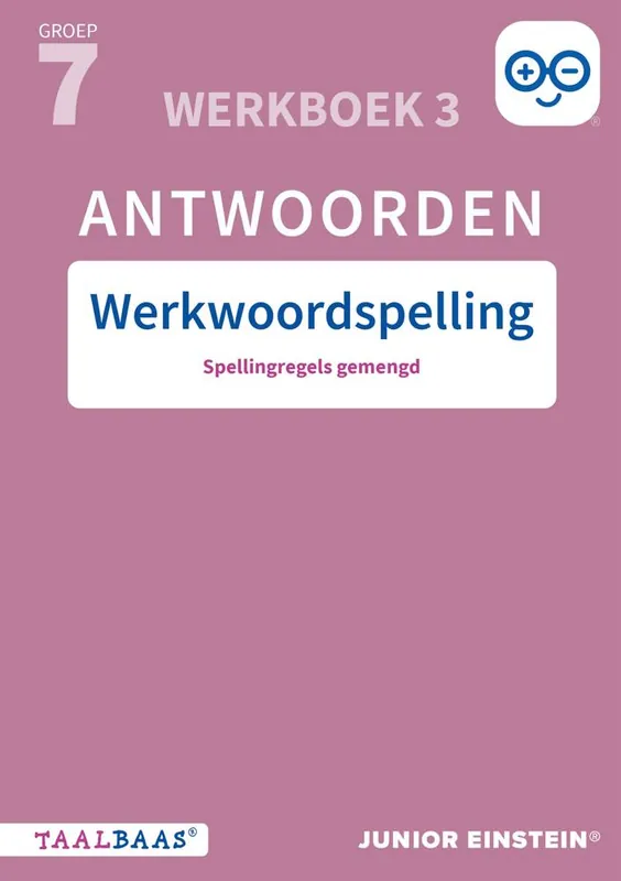 Werkwoordspelling groep 7 antwoordenboek 3 / Druk 1 Flitsaanbieding