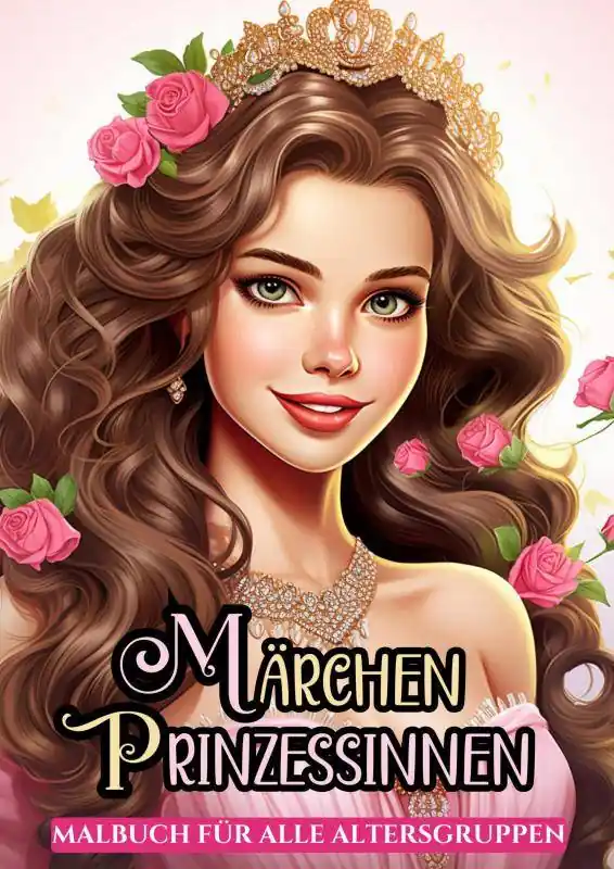 Gratis Retour Malbuch für Alle Altersgruppen - Märchen Prinzessinnen / 1 Edition
