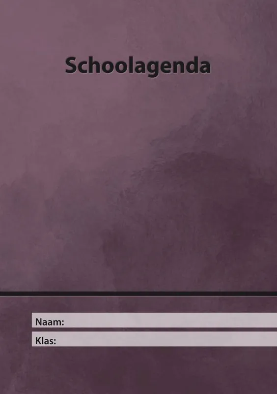 Merkproduct schoolagenda / Druk 1
