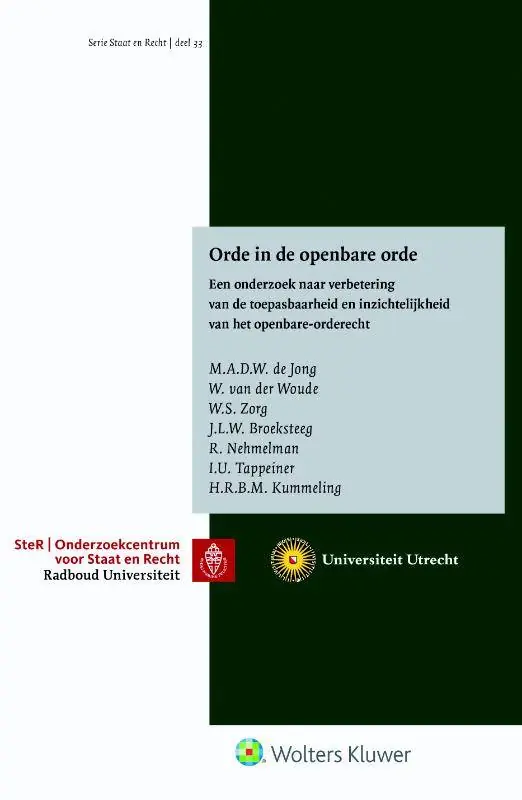 Orde in de openbare orde / Druk 1 Dagaanbieding