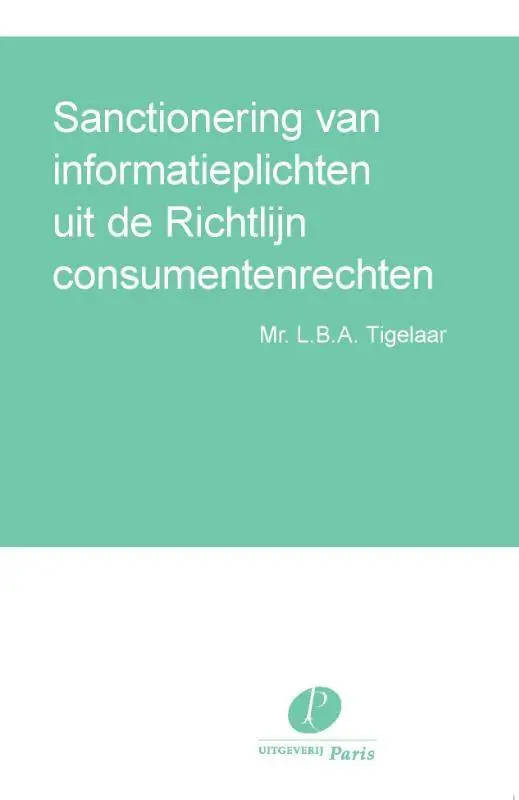 Koop Online Sanctionering van informatieplichten uit de Richtlijn consumentenrechten / Druk 1