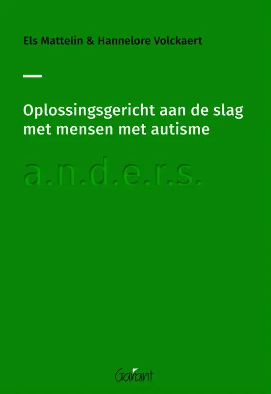 Oplossingsgericht aan de slag met mensen met autisme / Druk 1 Koop Vandaag