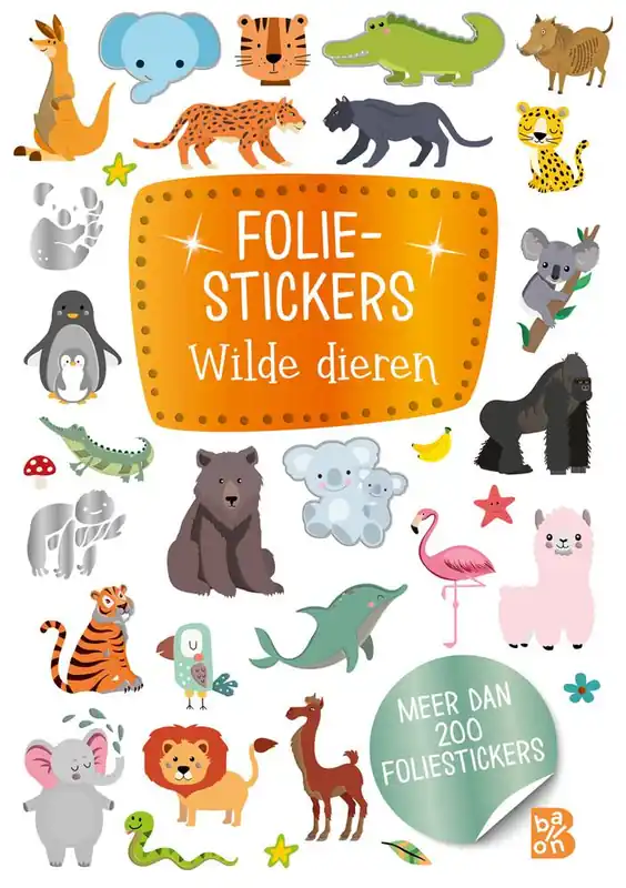 Foliestickers - Wilde dieren / Druk 1 Exclusieve Aanbieding
