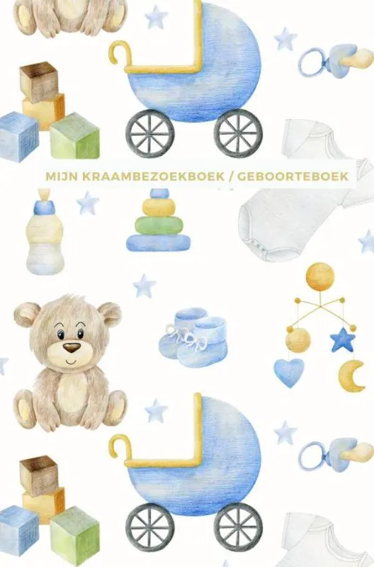 Mijn Kraambezoekboek / Geboorteboek | Geschikt als Kraamcadeau meisje en Kraamcadeau jongen / Druk 1 Finale Uitverkoop