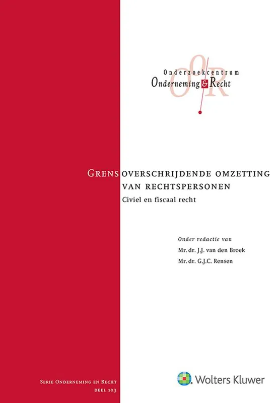 Grensoverschrijdende omzetting van rechtspersonen / Druk 1 Koop Vandaag