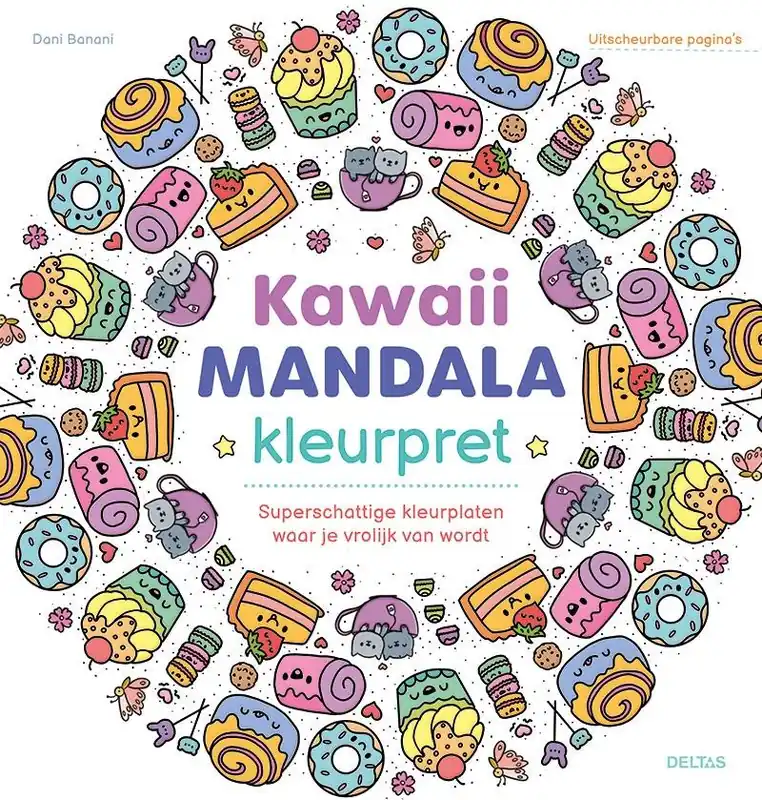 Kawaii Mandala kleurpret / Druk 1 Exclusieve Aanbieding