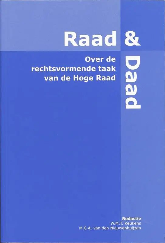 Raad en daad / Druk 1 Gratis Verzending